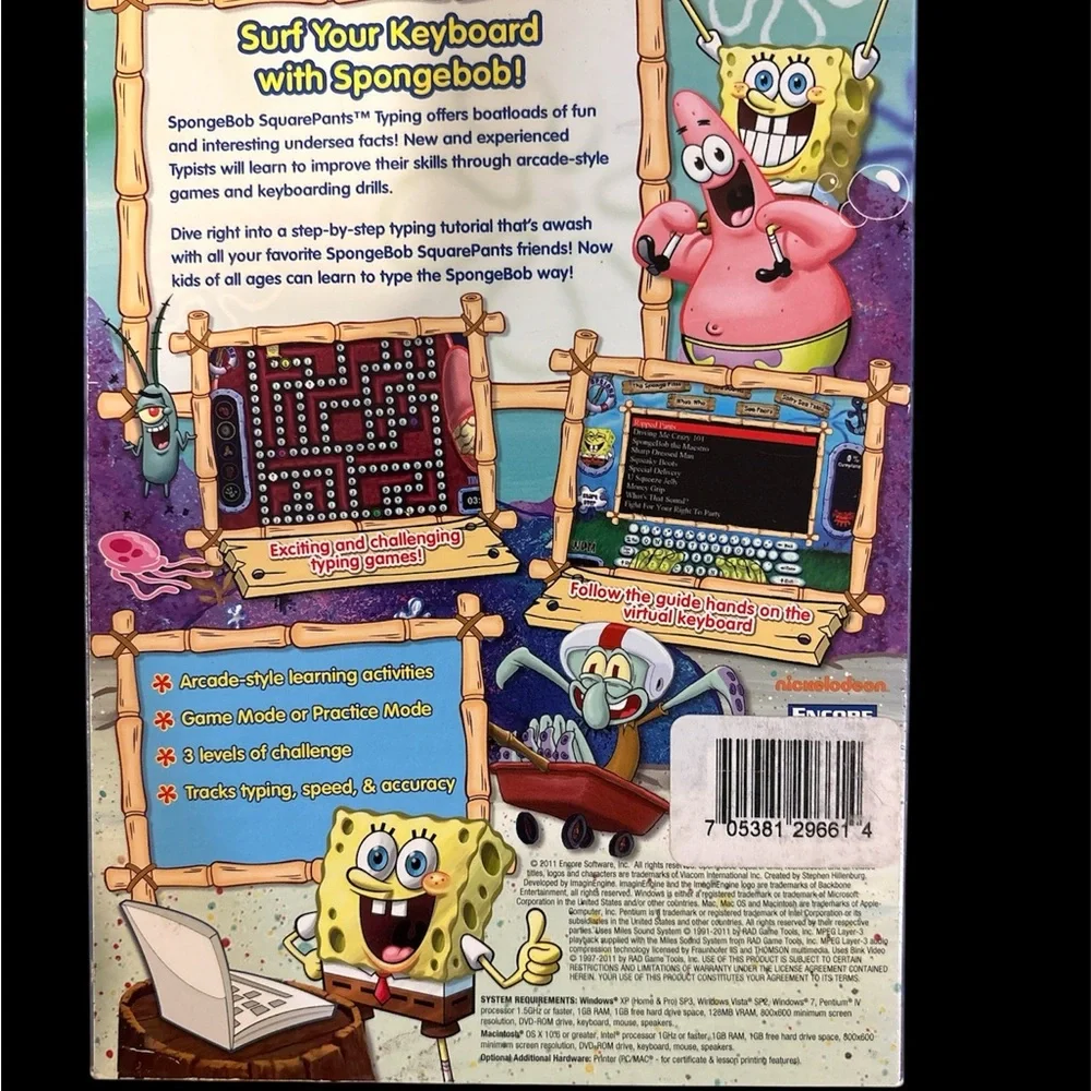 Nickelodeon SpongeBob SquarePants Typing Adventure - Yellow and Pink